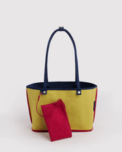 Baggu - Medium Nylon Reversible Tote | Navy Mix