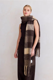 Arctic Fox & Co. - The Reykjavik Check Scarf | Brown Check