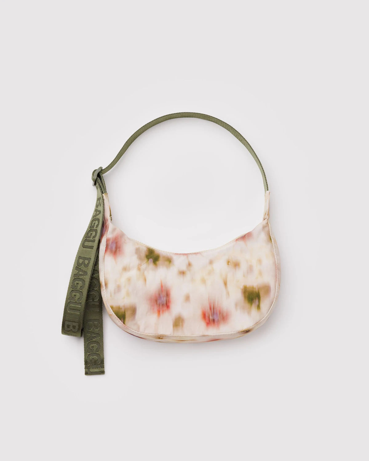 Baggu - Small Nylon Crescent Bag | Abstract Floral