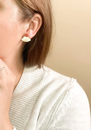 Michelle Starbuck - Carnelian Mini Pleat Jacket Earrings