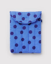 Baggu - Puffy Laptop Sleeve 13"/14" | Blue Polka Dot