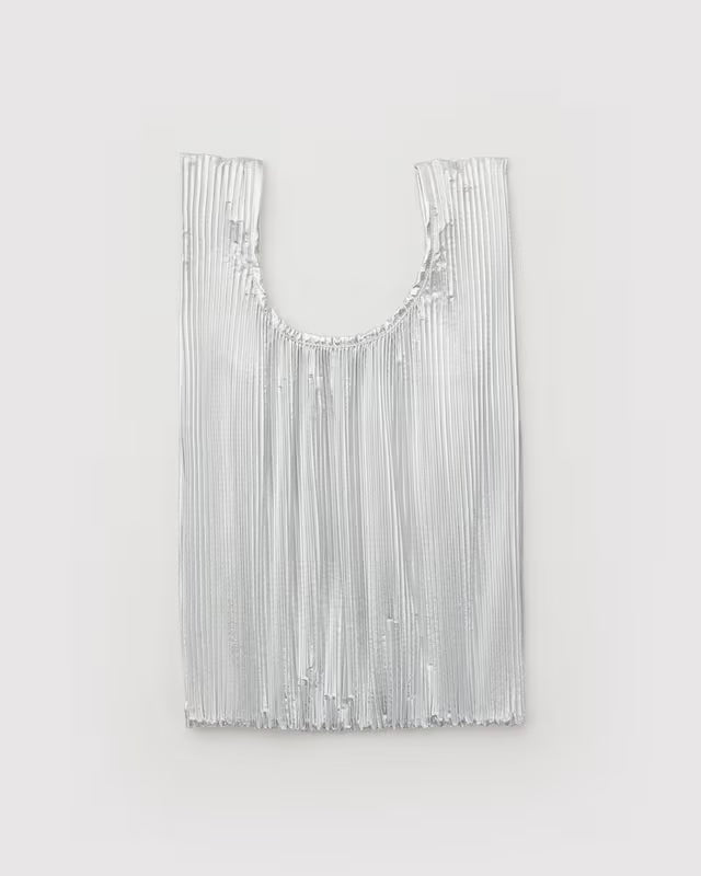 Baggu - Pleated Baggu | Chrome Metallic