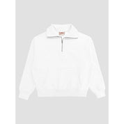 Blank Lab - Half Zip Fleece Sweatshirt | Off White