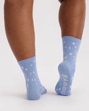 Baggu - Crew Sock | Blue Star