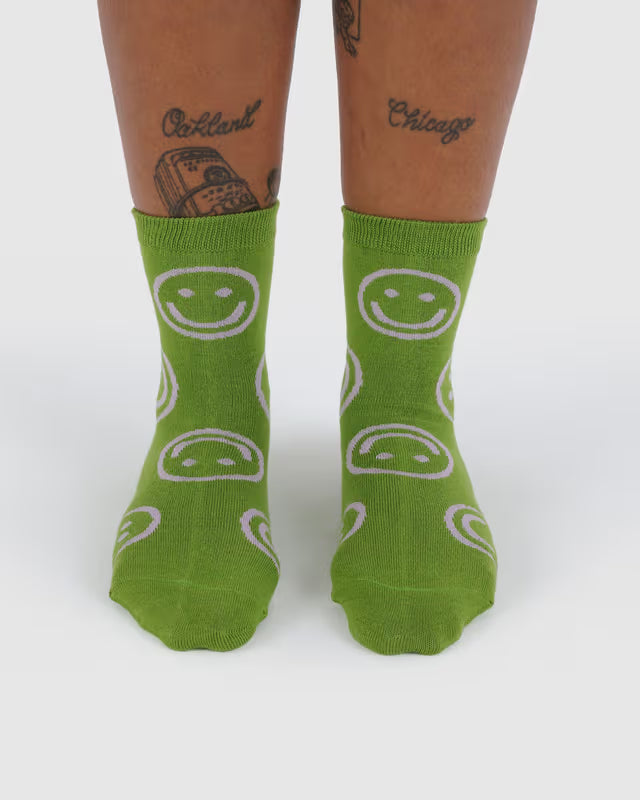 Baggu - Crew Sock | Pear Happy