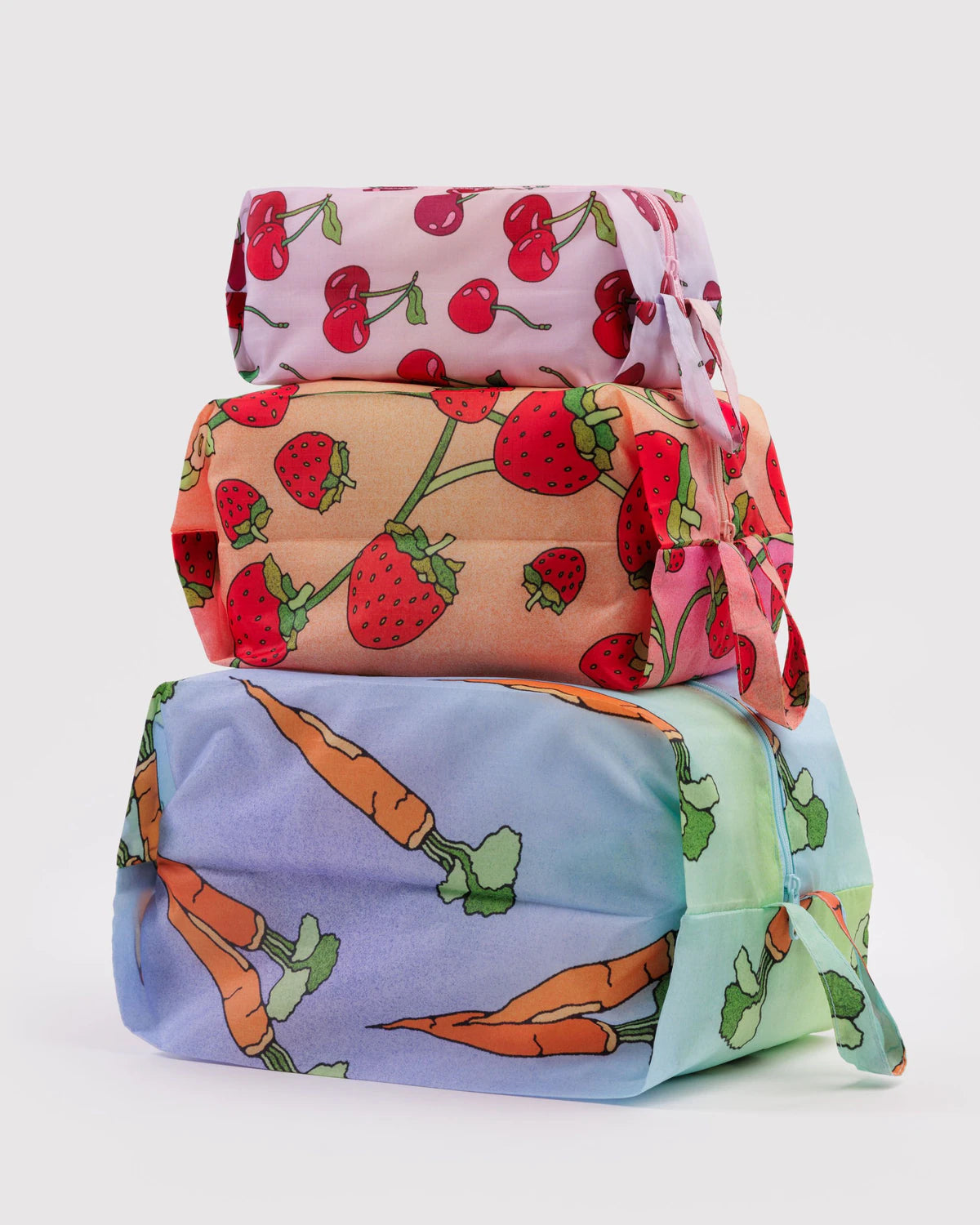 Baggu - 3D Zip Set | Carrots & Berries