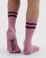 Baggu - Ribbed Sock | Wild Plum Stripe