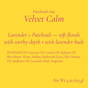SloGlo - Velvet Calm Soap | Lavender + Patchouli