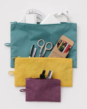 Baggu - Flat Pouch Set | Jewel Mix