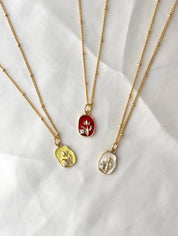 Made Community - Vintage Days Enamel Flower Charm Necklace