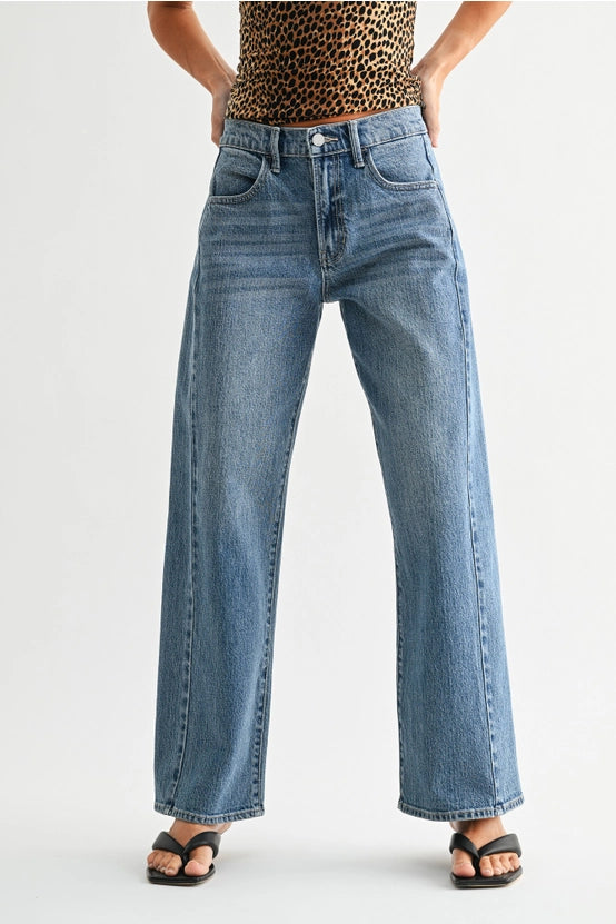 Just Black Denim - Stretch Slight Barrel Twist Denim | Medium Denim