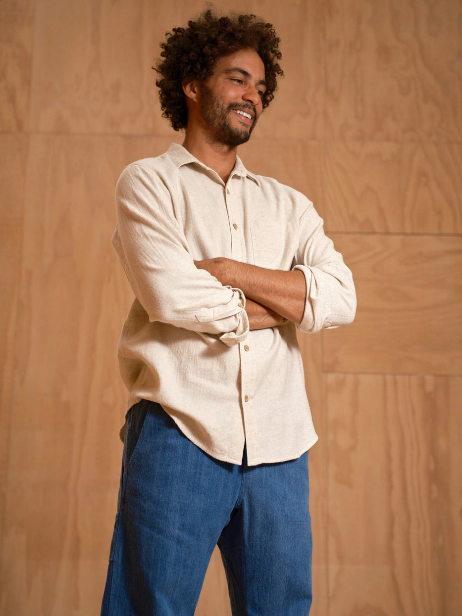 Mollusk - One Pocket Shirt | Natural Flannel