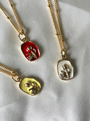 Made Community - Vintage Days Enamel Flower Charm Necklace