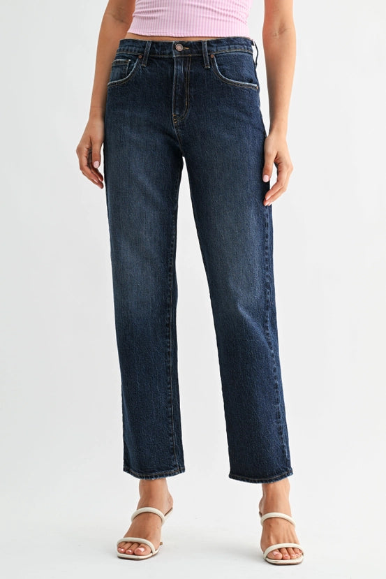 Just Black Denim - Easy Straight Jean | Dark Denim
