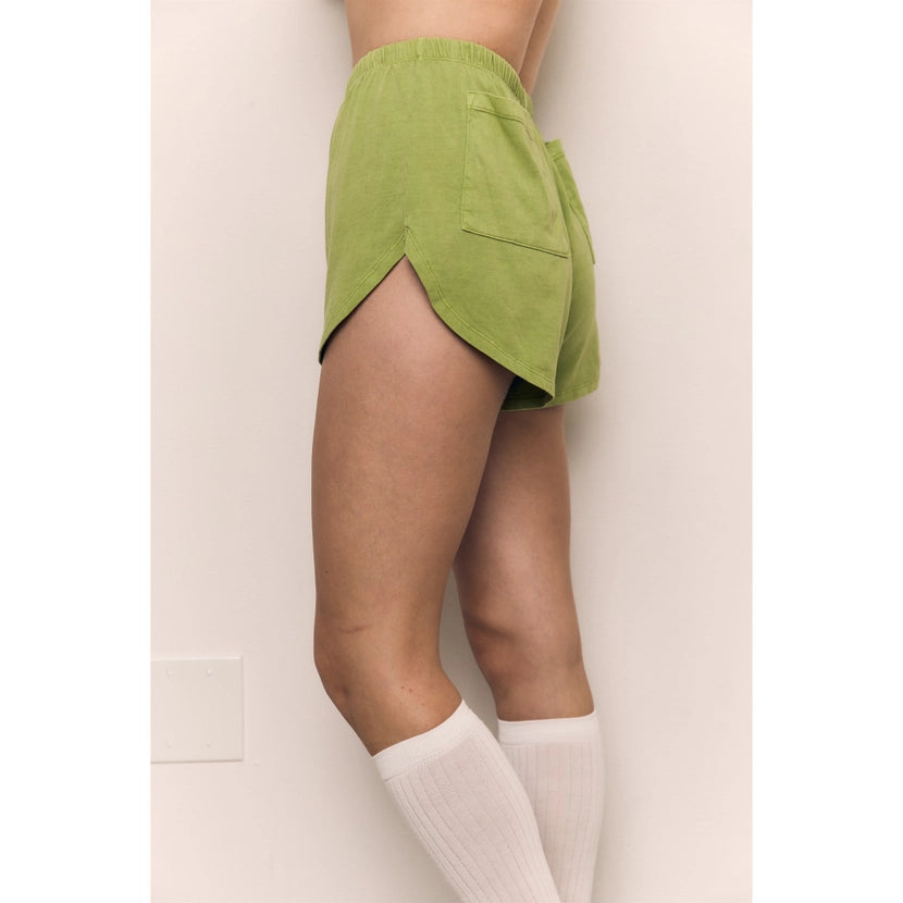 Blank Lab - Cotton Jersey Dolphin Short | Peridot
