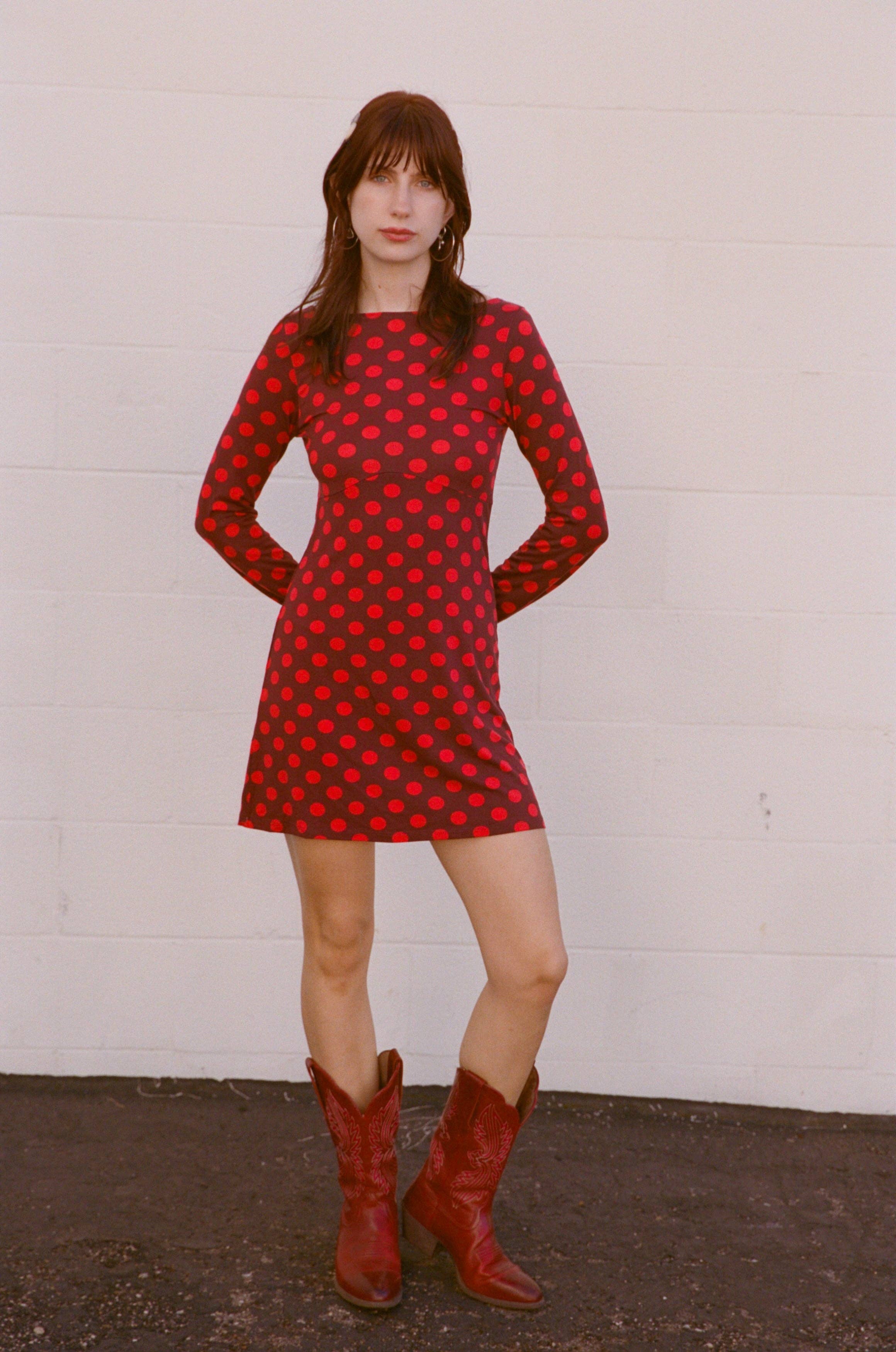 Rat Boi - Boatneck Dress | Scarlet Red