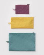 Baggu - Flat Pouch Set | Jewel Mix