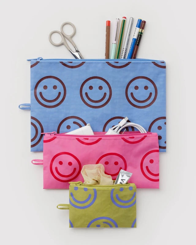 Baggu - Flat Pouch Set | Happy Mix