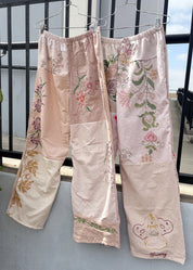 American Recycled Clothing - Embroidered Pieced Pant