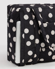 Baggu - Cloud Carry-on | Black and Cream Polka Dot