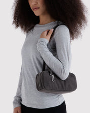 Baggu - Small Denim Bowler Bag | Washed Black Denim