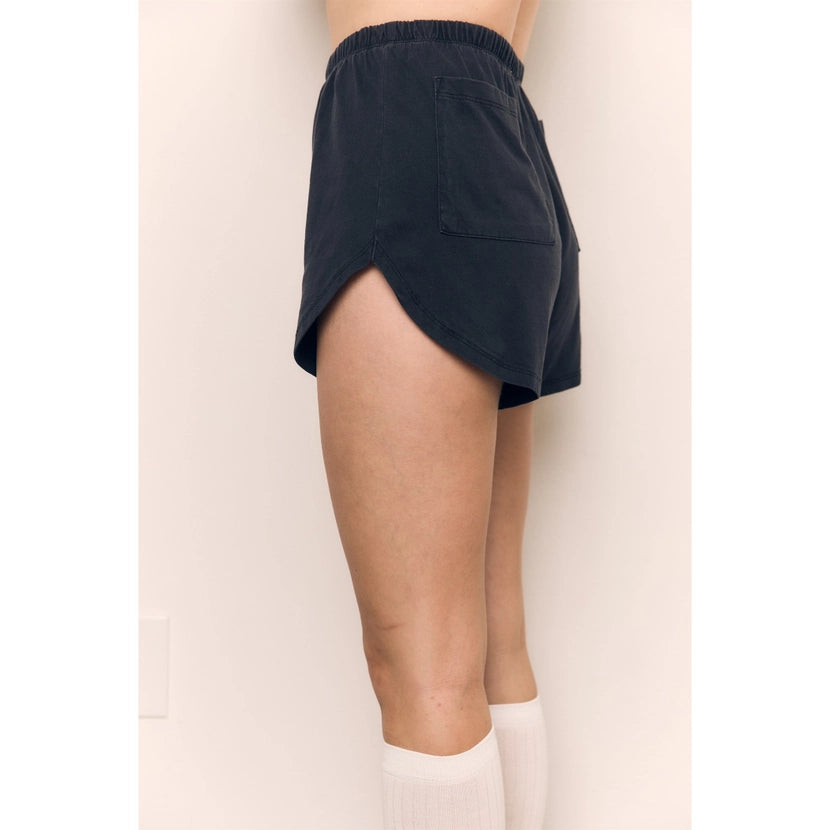 Blank Lab - Cotton Jersey Dolphin Short | Black