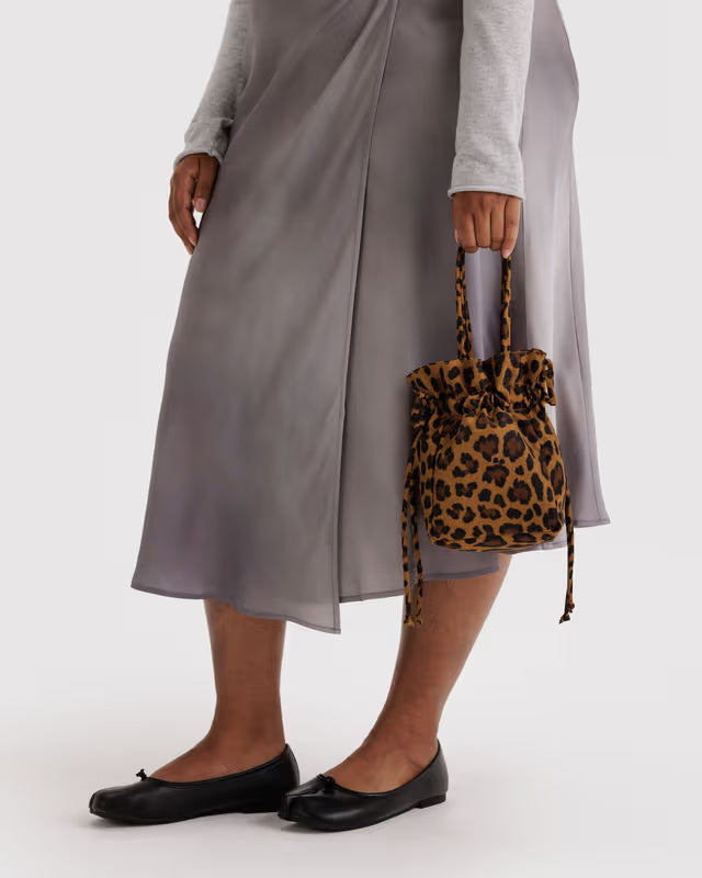 Baggu - Nylon Drawstring Bag | Leopard
