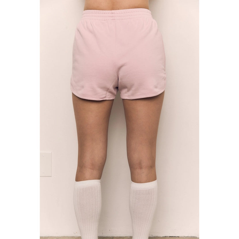 Blank Lab - Organic Cotton Terry Dolphin Shorts | Pale Pink