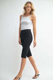 Just Black Denim - Capri Skinny | Black