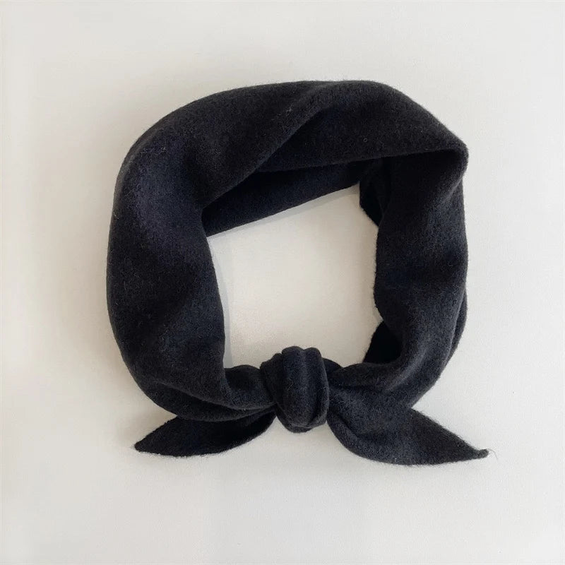 Billy Bamboo - Fuzzy Wool Cravat Scarf | Carbon