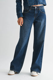 Just Black Denim - Baggy Wide Leg | Dark Denim