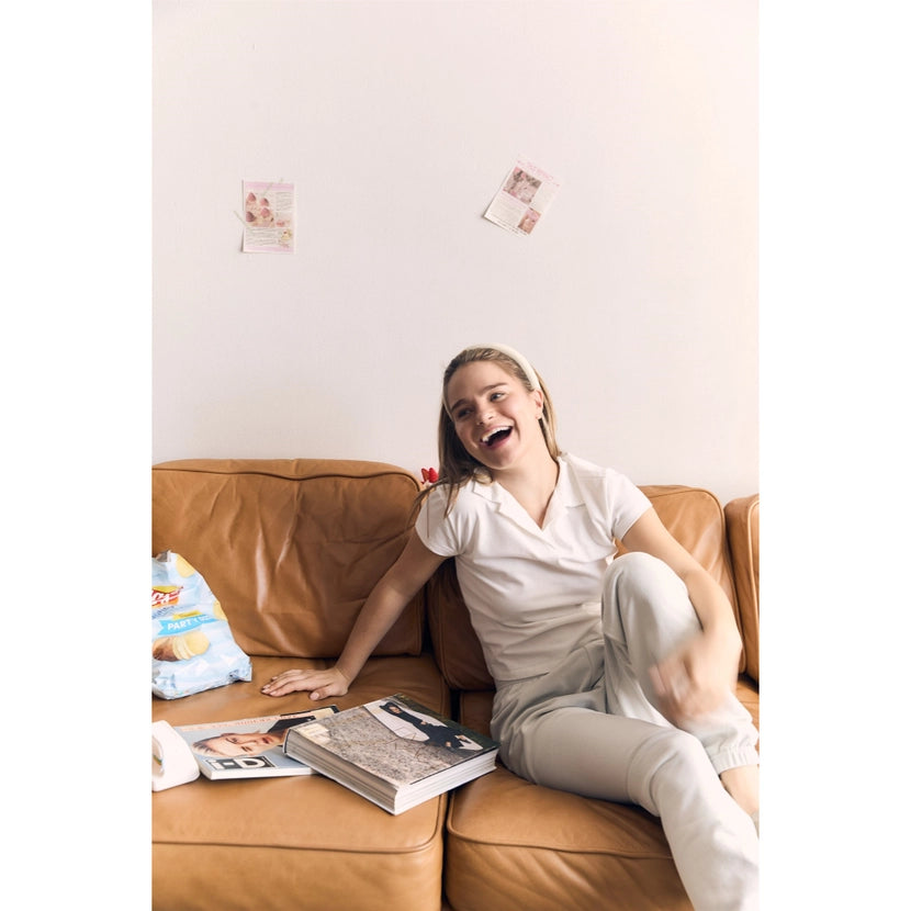 Blank Lab - Cotton Jersey Collar Tee | White