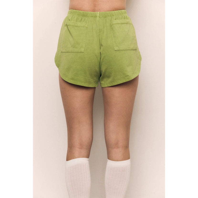 Blank Lab - Cotton Jersey Dolphin Short | Peridot