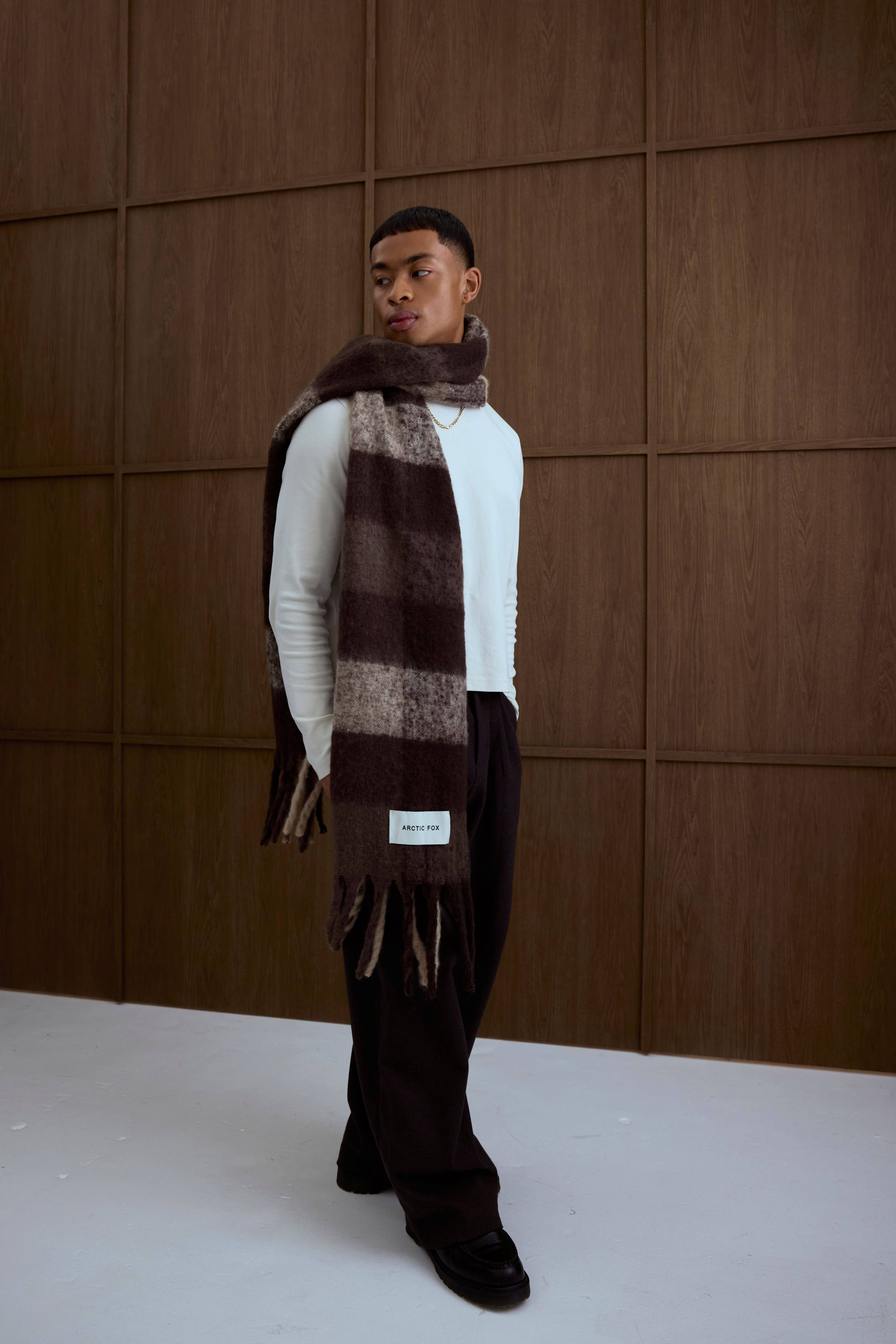 Arctic Fox & Co. - The Reykjavik Scarf | Brown Check