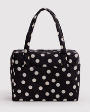Baggu - Cloud Carry-on | Black and Cream Polka Dot