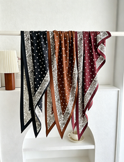 Pattern Silk Scarf | Multiple Colors