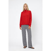 Twentifourth - Mock Neck Sweater | Cherry Red