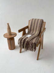 Arctic Fox & Co. - The Wool Stripe Throw | Burnt Umber Stripe