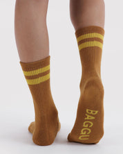 Baggu - Ribbed Sock | Toffee Stripe