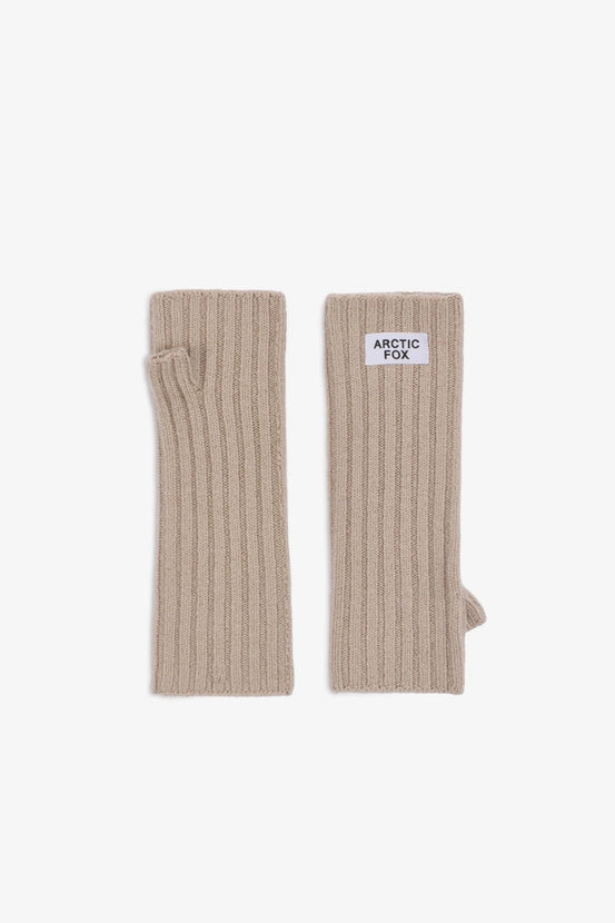 Arctic Fox & Co. - Merino Wool Fingerless Gloves | Soft Taupe