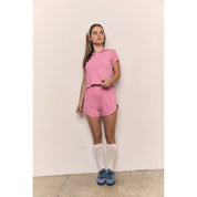 Blank Lab - Cotton Jersey Dolphin Short | Pink