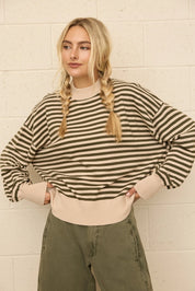 Dottie Dottié Garage - Mock Neck Sweater | Beige