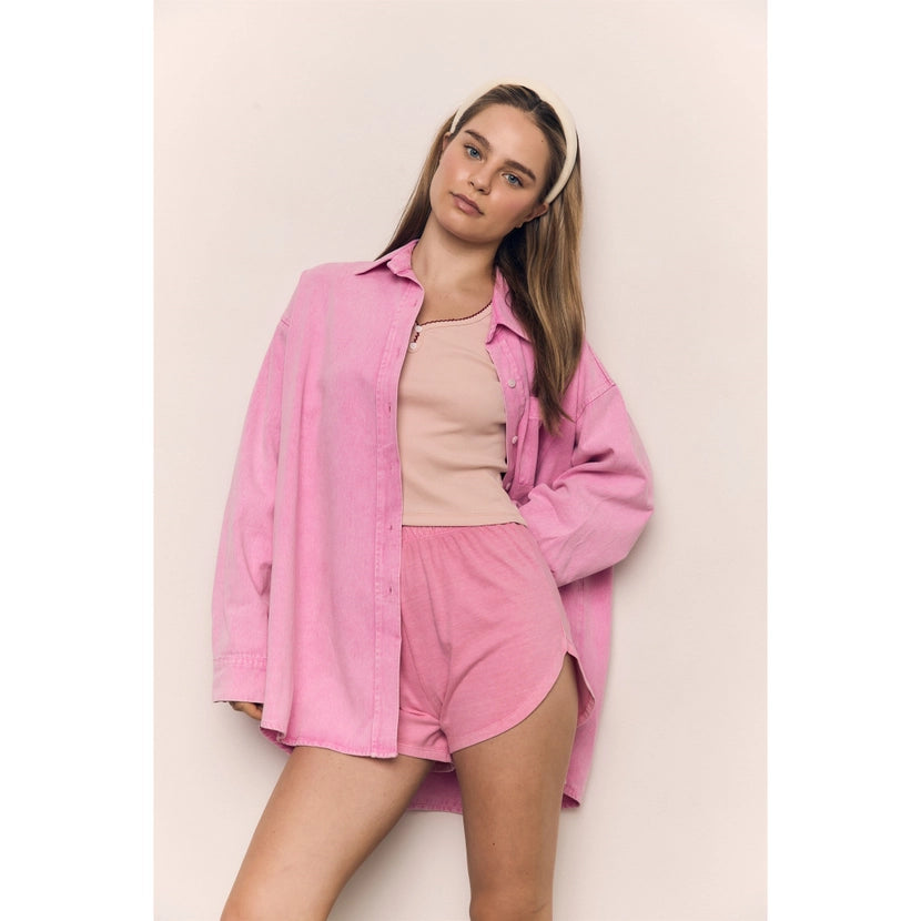 Blank Lab - Oversized Classic Dress Shirt | Pink