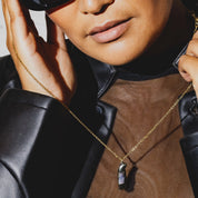 Larissa Loden - Judith Gold Abalone Utility Safety Necklace
