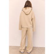 Blank Lab - Cotton Terry Wide Leg Pants | Chalk