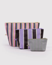 Baggu - Go Pouch Set | Candy Shop Stripes