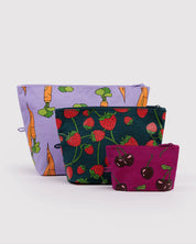 Baggu - Go Pouch Set | Carrots & Berries