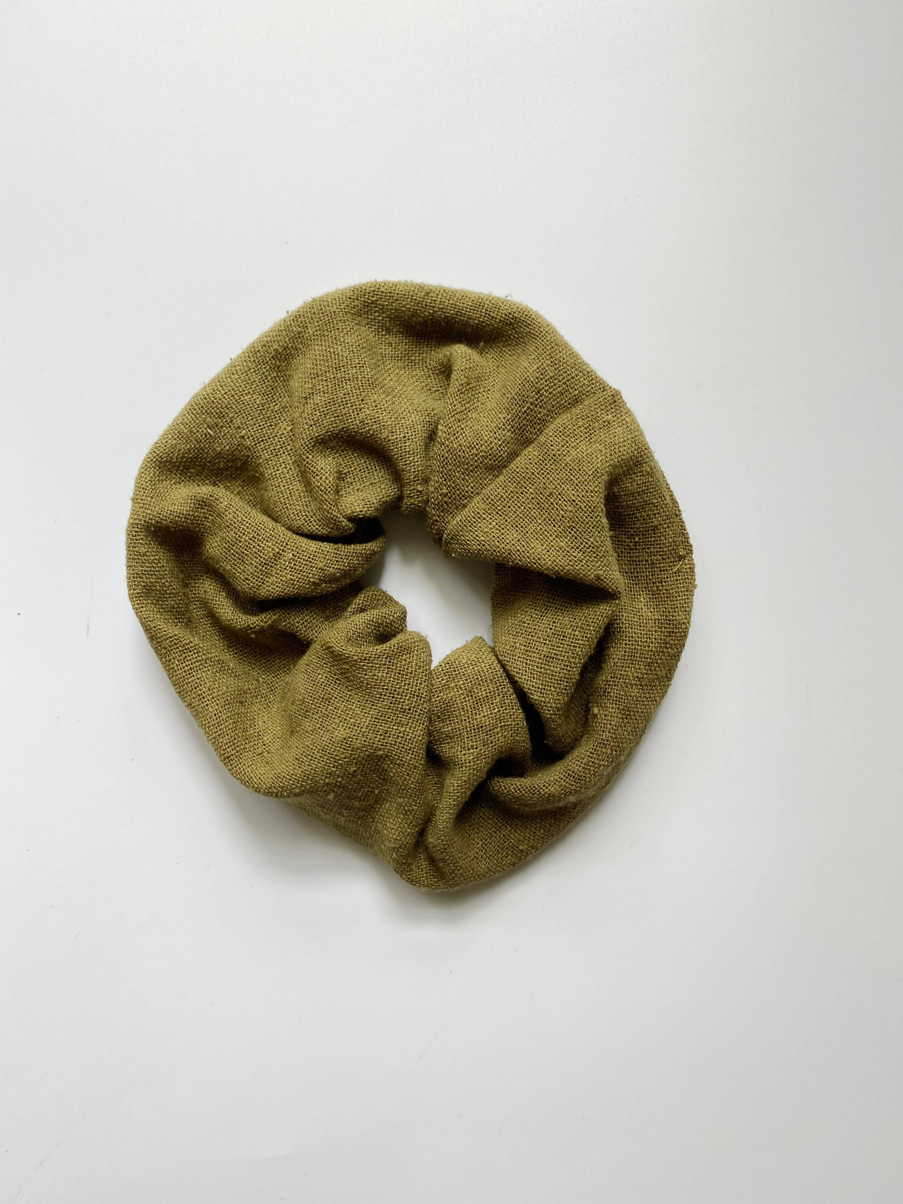 Eco Raw Studio - Raw Silk Naturally Dyed Hair Scrunchies: Terra Cotta