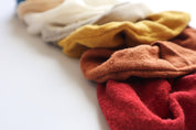 Eco Raw Studio - Raw Silk Naturally Dyed Hair Scrunchies: Terra Cotta