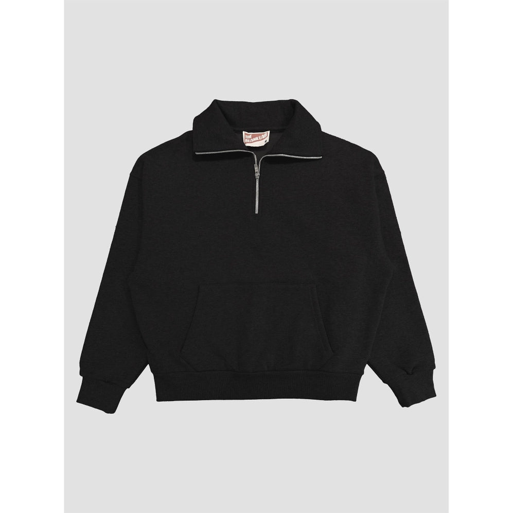 Blank Lab - Half Zip Fleece Sweatshirt | Black